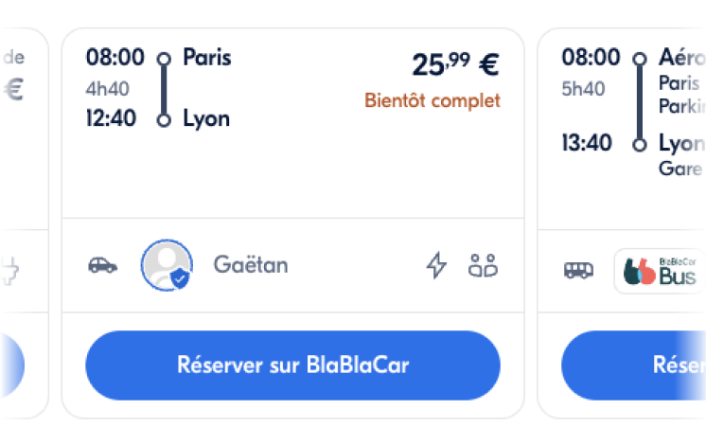 I'd like to go from Paris to Lyon in two days, before noon