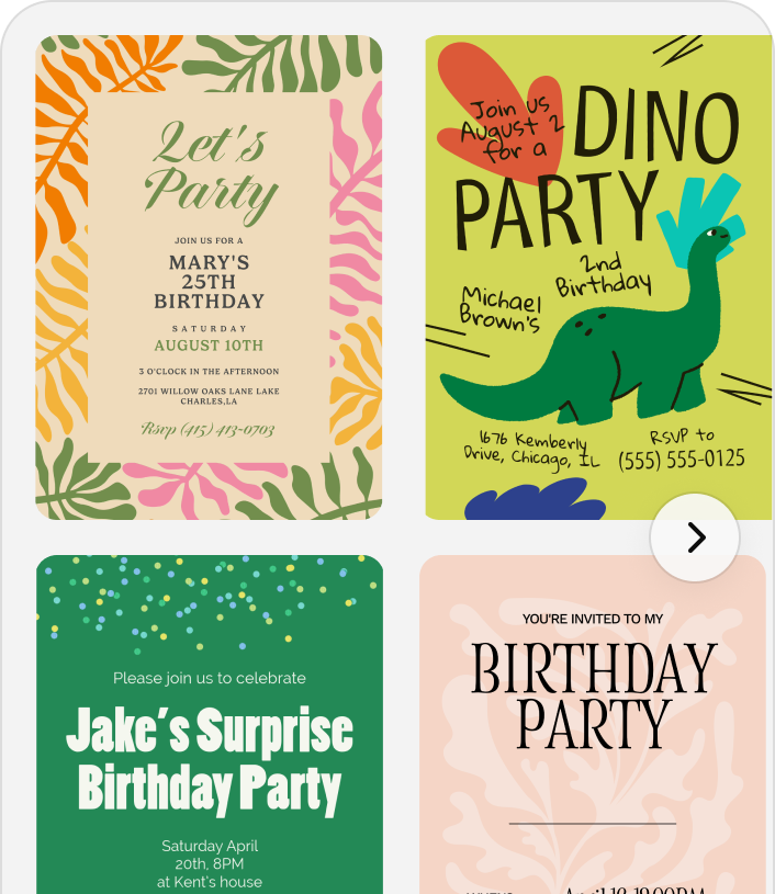 Search party designs