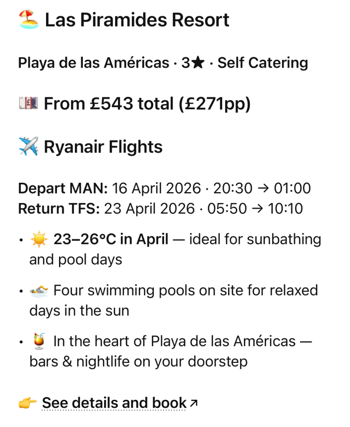 Find me somewhere hot in April with great nightlife