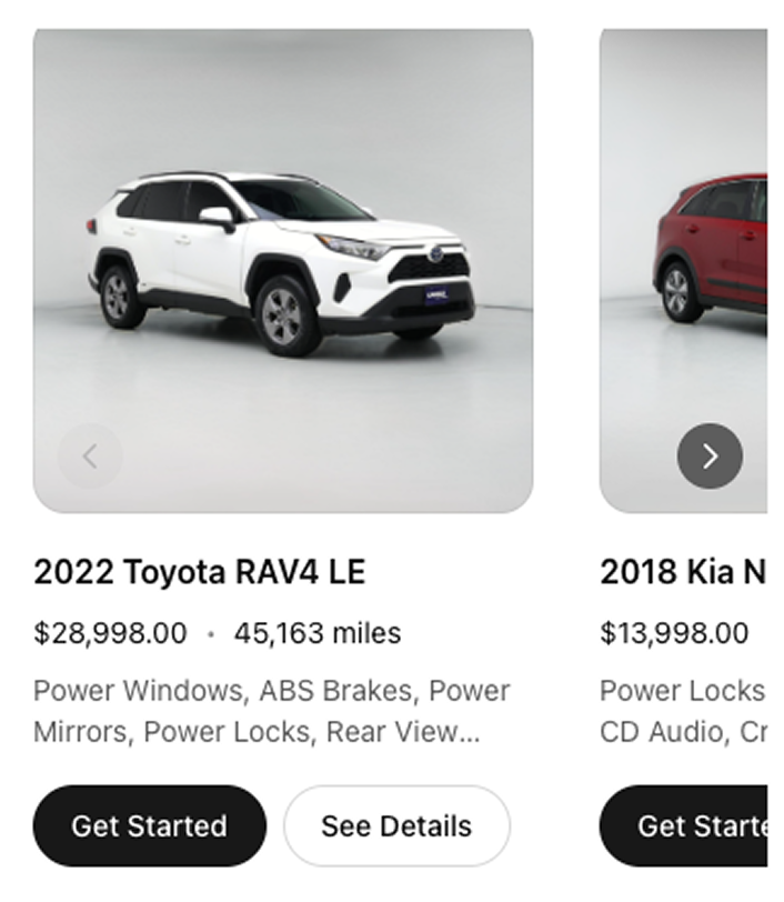 Find me some SUVs with great gas mileage