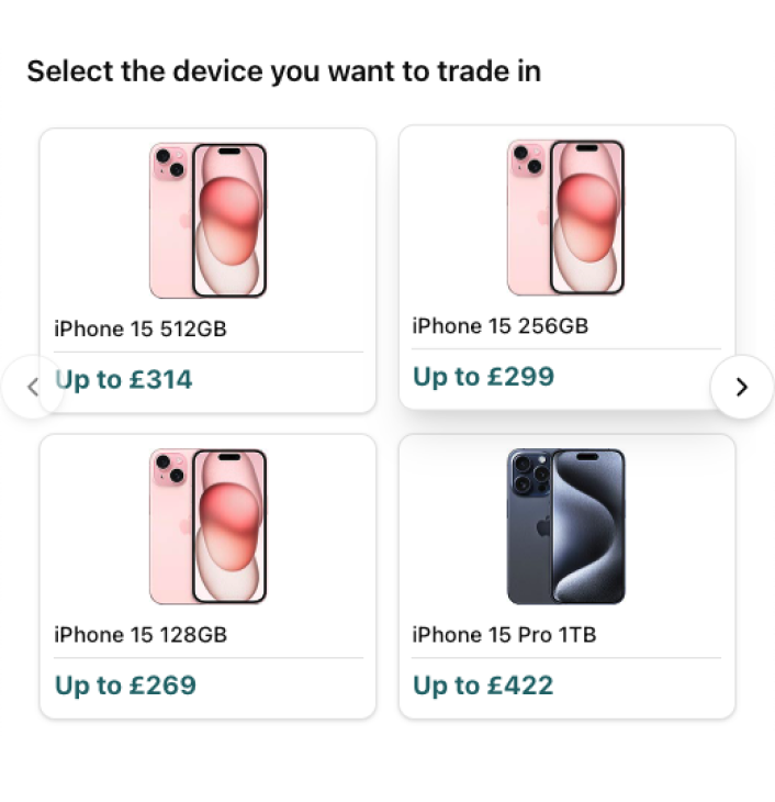 I want to trade in my Iphone 15