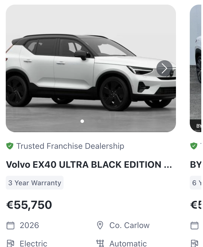 @DoneDeal Show me SUV's from Dealerships