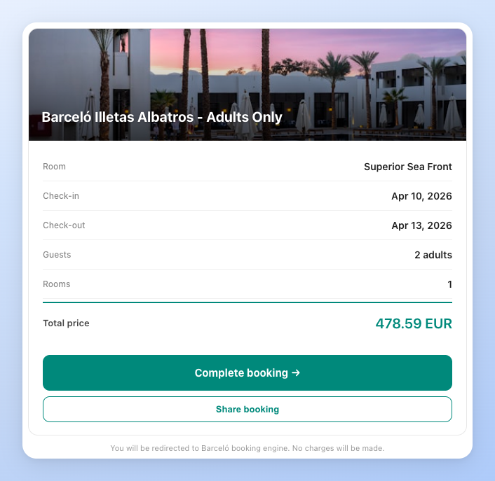 Book a room at Barceló Illetas Albatros from April 10 to 13 for 2 adults