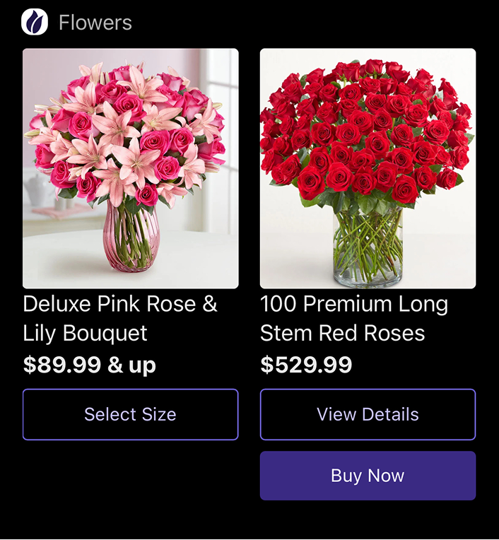 I need pink flowers for Valentine's Day