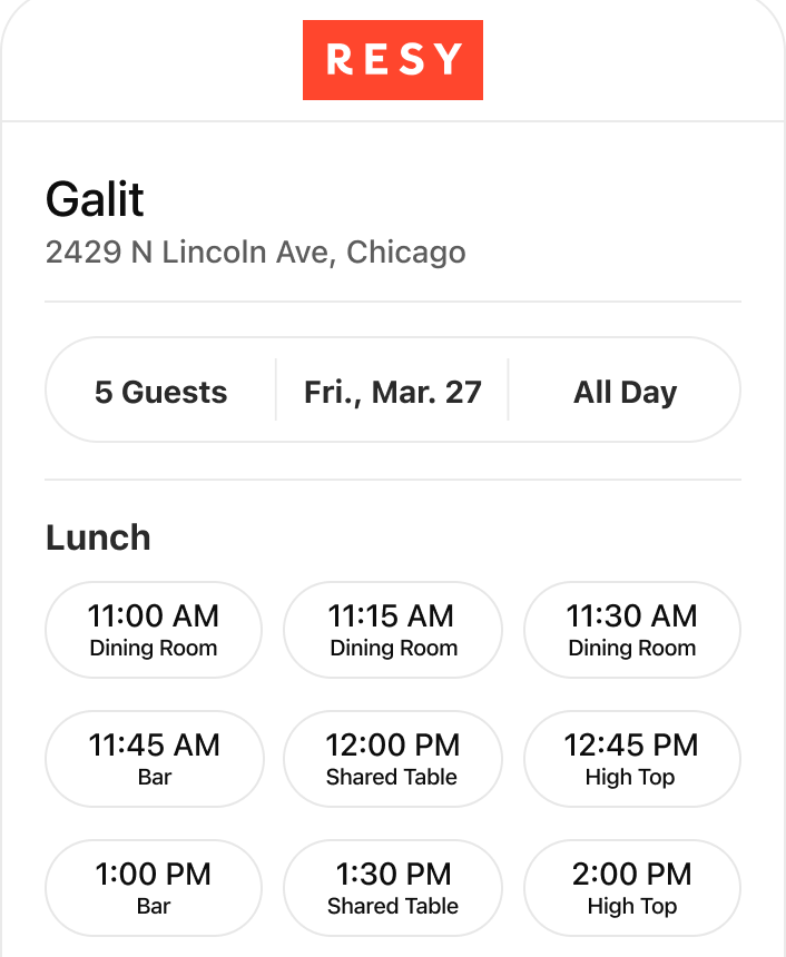Does Galit have availability for brunch tomorrow?