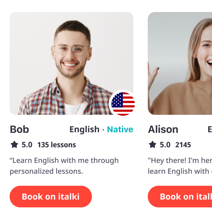 I want to practice English with native speakers.