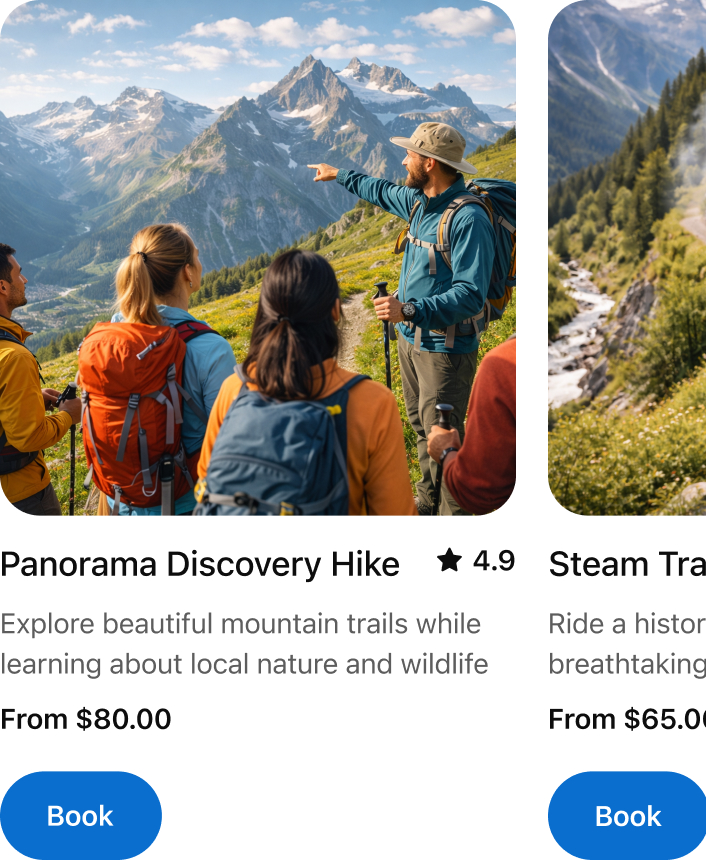 I'm looking for tours in the mountains