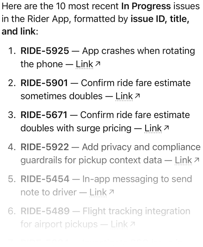 What's in progress in the Rider App project?