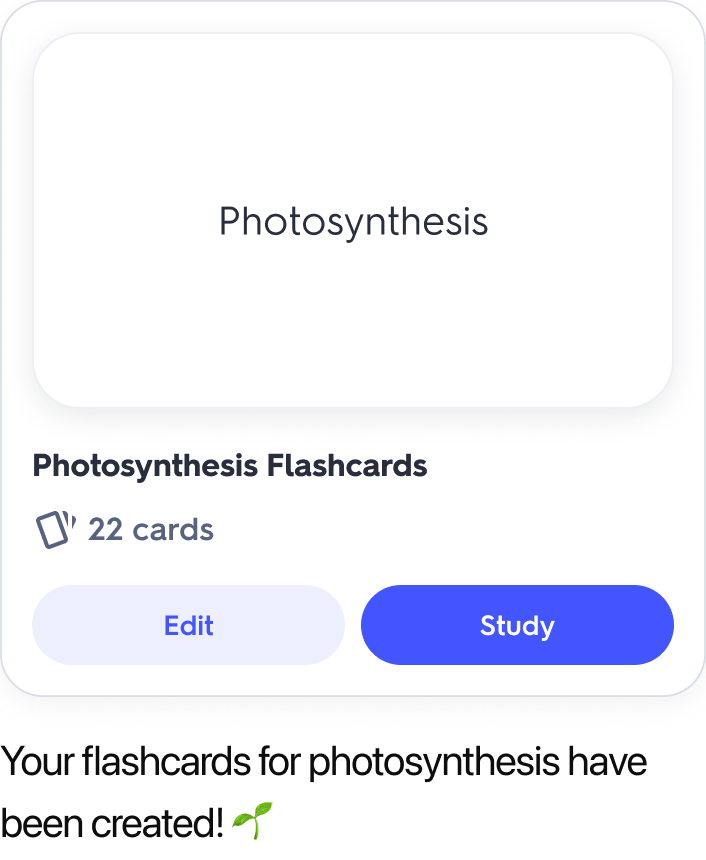 @Quizlet Create flashcards on photosynthesis
