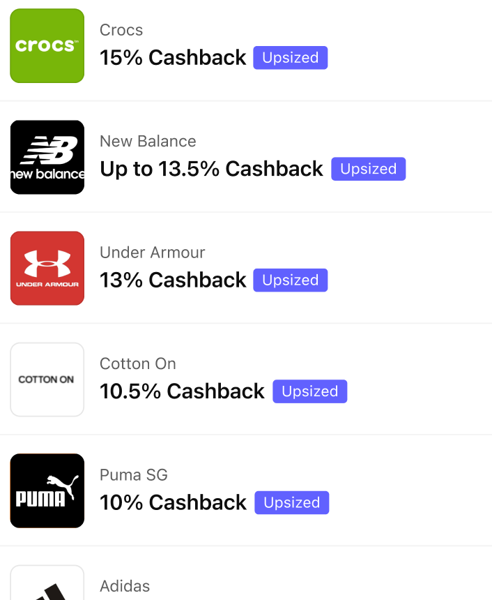 @ShopBack Cashback for fashion in SG